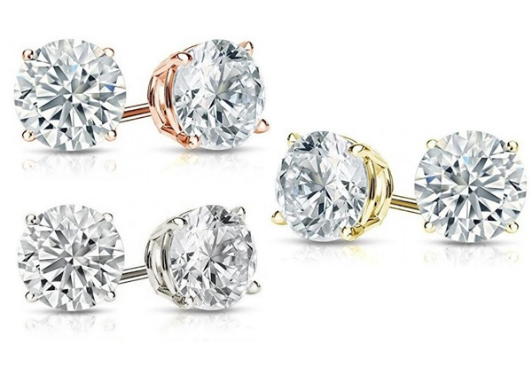 Standard Stud Earrings - Three Colours Available with Free Delivery