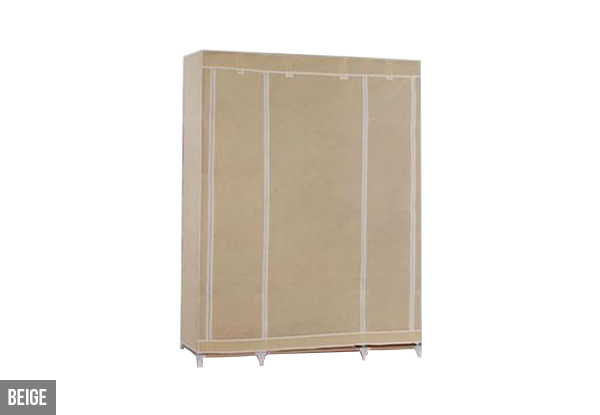 Triple Door Portable Wardrobe - Four Colours Available