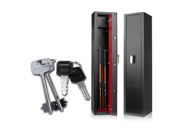 $199 for a Three-Gun Lockable Safe, $249 for a Five-Gun Safe or $279 for a Seven-Gun Safe