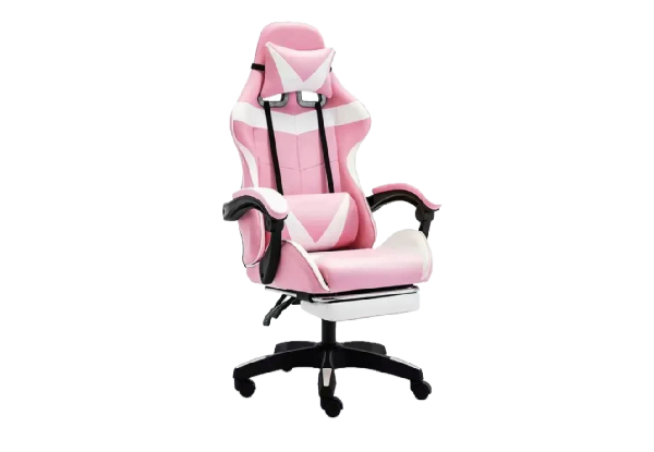 Gaming Chair Office Chair with Headrest & Foot Rest - Seven Colours Available