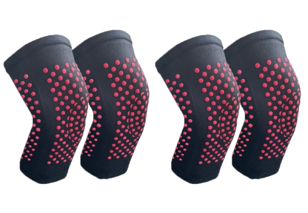 Self Heating Knee Pads - Three Sizes & Two Colours Available & Option for Two Pairs