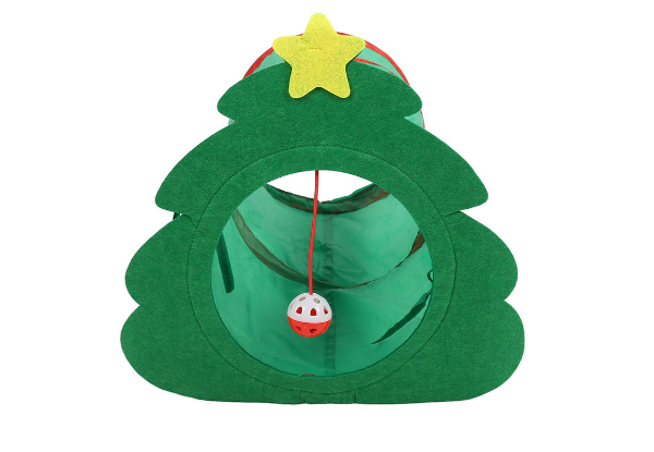 Christmas Portable Cat Tunnel Playset Toy - Two Options Available