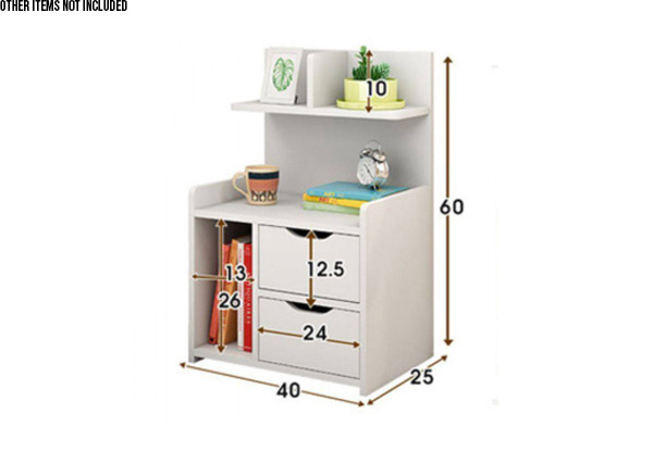 Smart Bedside Table - Two Colours Available