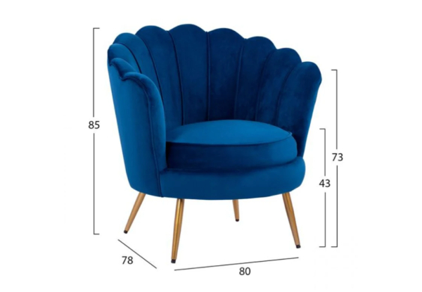 Comfortable Velvet Sofa Chair - Three Colours Available