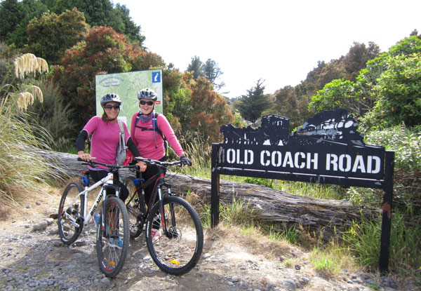 $25 for an Ohakune Old Coach Road Mountain Biking Adventure (value up to $50)