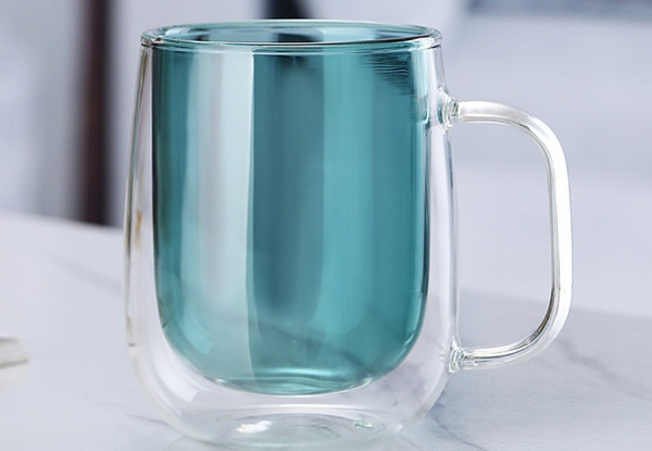 Double-Wall Quicksand Glass Cup - Three Colours Available