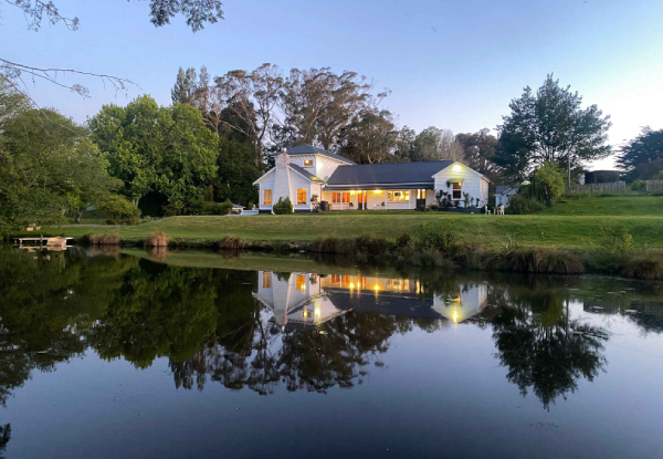 One-Night Stay at Te Rangi Lodge in the Wairarapa with Continental Breakfast & Three-Course Dinner - Options for Two People or Four People