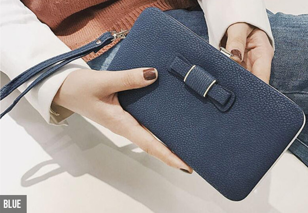 Multi-Functional Wallet Bow Clutch - Six Colours Available with Free Urban Delivery