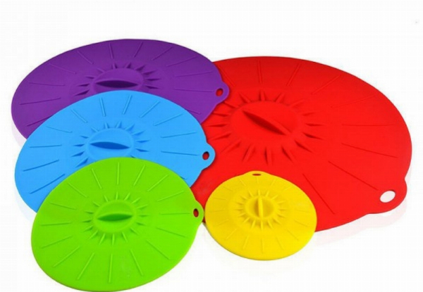 Five-Piece Microwave Bowl Cover Set with Free Delivery