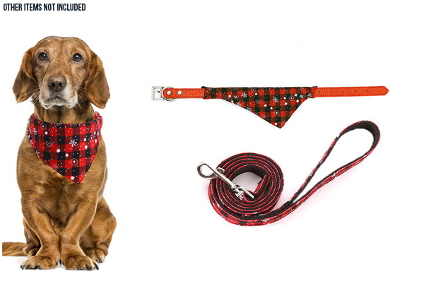 Christmas Pet Leash Collar & Harness Set Range - Three Options Available