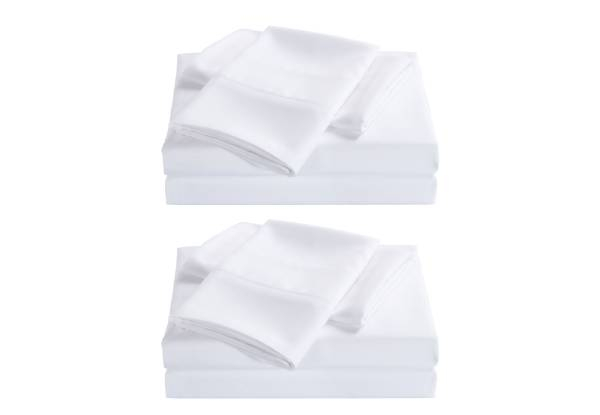 Two Royal Comfort Bamboo Cooling 2000TC Sheet Set - Two Sizes Available