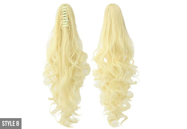 Clip-in Ponytail Hair Extensions - Nine Styles Available with Free Delivery