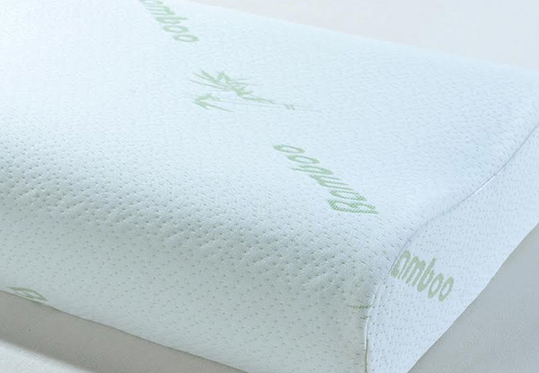Soft Bamboo Cover Memory Foam Neck Pillow
