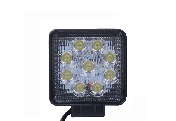 Two-Pack of 27W LED Work Lights - Option for Flood or Spot Light