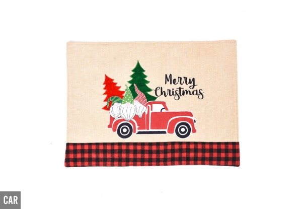 Four-Pack of Christmas Placemats - Two Options Available