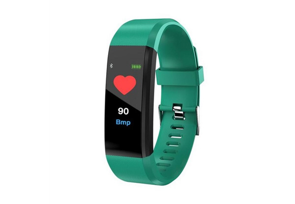 ID115 Plus Colour Screen Water-Resistant Activity Fitness Tracker - Five Colours Available