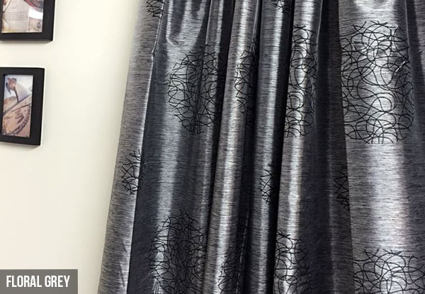 100% Blockout Thermal-Coated Readymade Curtains - Four Designs & Eight Sizes Available