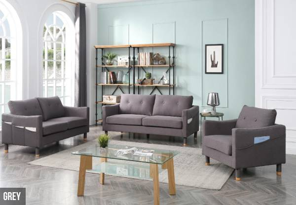 Zaire Sofa Set incl. One, Two & Three Seaters - Two Colours Available
