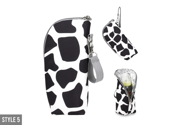 Insulated Milk Bottle Cooler Bag - Available in Five Styles & Options for Two-Pack