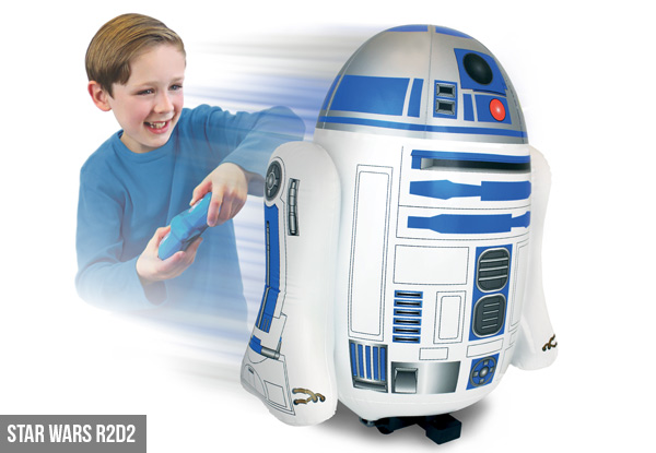 Jumbo Inflatable Remote Control Star Wars R2D2 or Darth Vader with Free Delivery