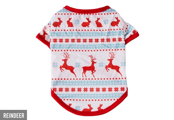 Christmas Pet T-Shirt - Four Options & Four Sizes Available