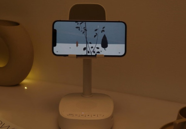 Three-in-One Phone Stand with Wireless Bluetooth Speaker & Night Light - Two Colours Available