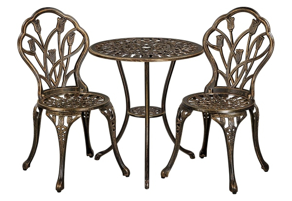 Ornato Three-Piece Bistro Set - Two Colours Available