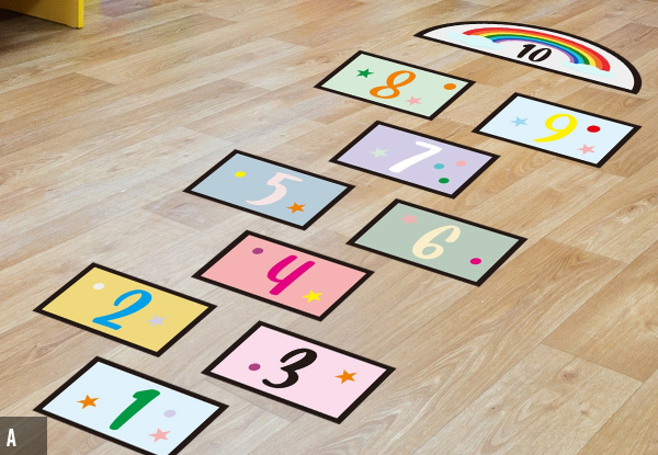 Children's Numerical Floor Hopping Game - Three Styles Available