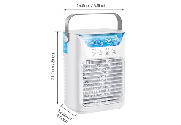 Portable Air Conditioner with Adjustable Speed, Cool Mist & Seven-Colour LED lights