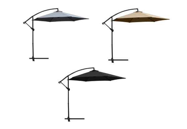 Outdoor Cantilever Umbrella - Three Colours Available