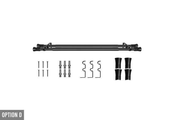 Marlow Extendable Curtain Rod Range - Five Options Available