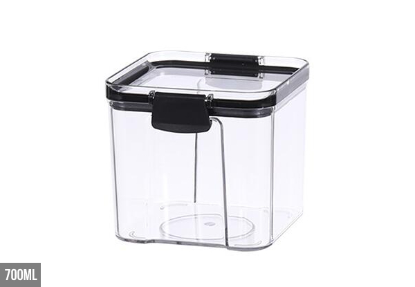 Transparent Food Canister - Four Sizes Available