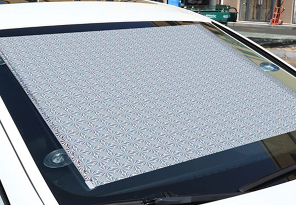 Retractable Blackout Roller Blind Car Sunshade Cover with Suction Cups - Available in Two Colours & Three Sizes