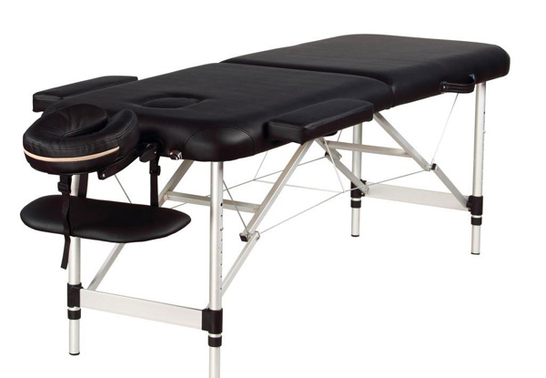 Dubai Two-Fold Black Massage Table