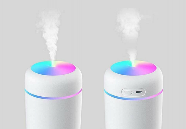 USB Car Mist Humidifier with Light - Available in Three Colours & Option for Two