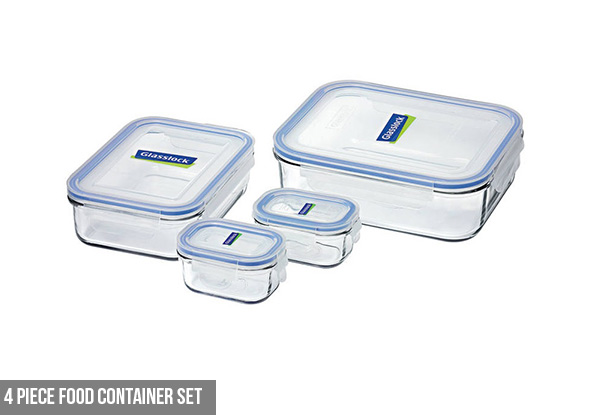 Glasslock Tempered Container Range - Six Options Available