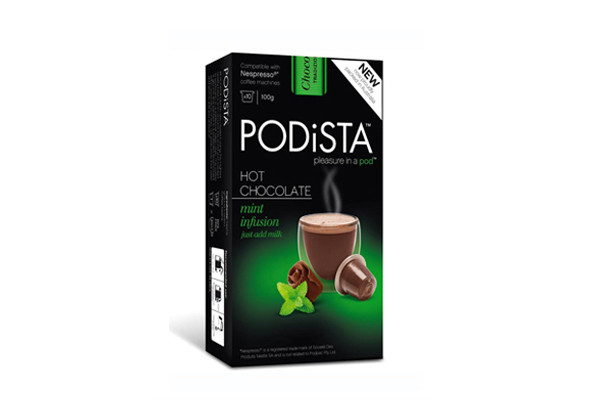 60 Hot or Cold Chocolate Pods Compatible with Nespresso Machines - Five Flavours Available