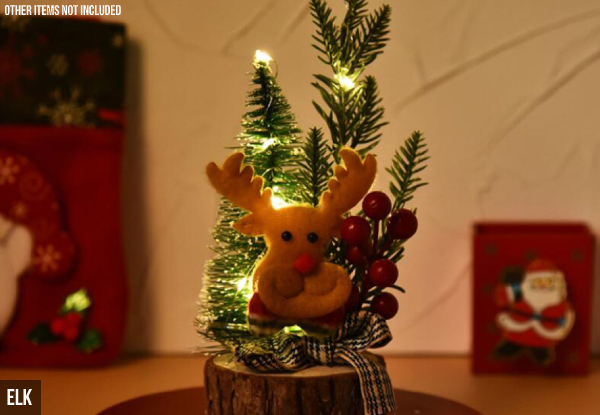 Mini Christmas Tree with Light - Three Options Available