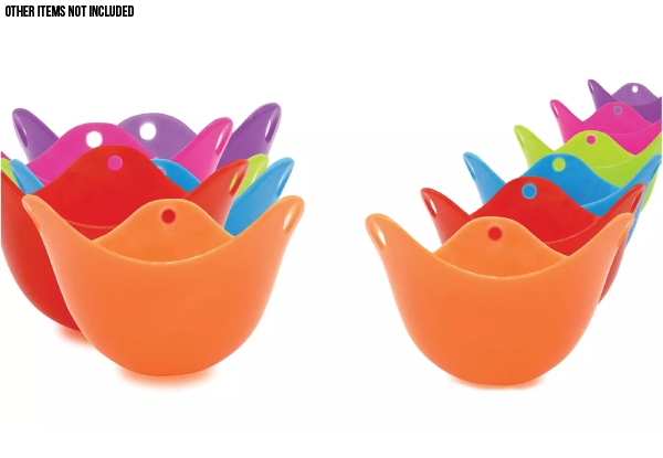 Four-Piece Silicone Egg Poaching Cup Set