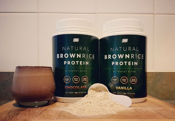 Natural Brown Rice Protein - Chocolate or Vanilla Flavours Available