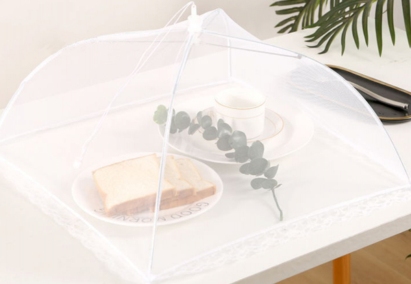Three-Pack Mesh Pop Up Food Cover - Option for Six-Pack