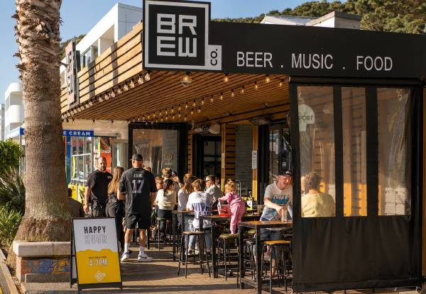 $100 Voucher Towards Food & Beverages for Four People at Brew Co