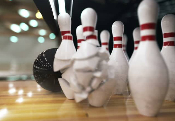 One Game of Bowling for One Person incl. 8" Pizza & Shoe Hire - Option for Family Game incl. 8" Pizza, Chips & Shoe Hire