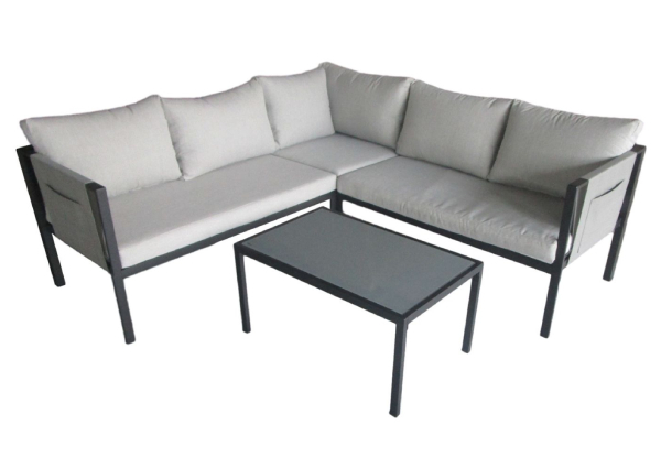 iFurniture Echo Sectional Outdoor Sofa Set with Coffee Table