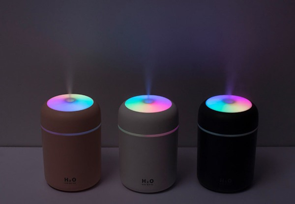 USB Colourful Light Mini Humidifier - Three Colours Available