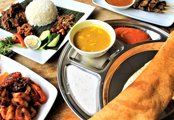 Two-Course Malaysian Dinner with Drinks for Two People - Options for Size People Available