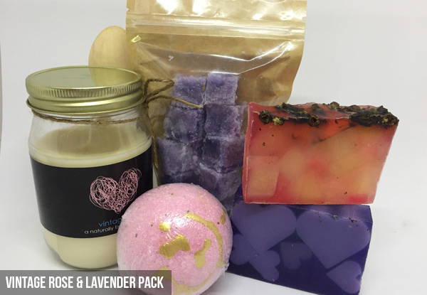 Luxury Pamper Packs incl. Soaps, Bath Bomb, Candle & Sugar Scrub - Two Options Available