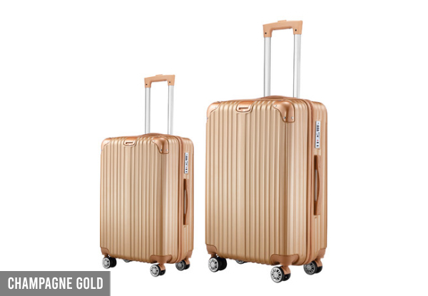 Luggage Suitcase Set Incl. Packing Cubes - Available in Three Colours & Option for Two or Three-Piece Set