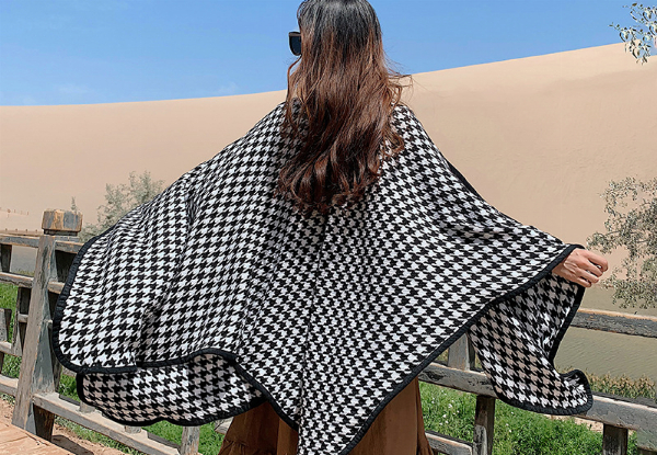 Women's Winter Warm Poncho Scarf