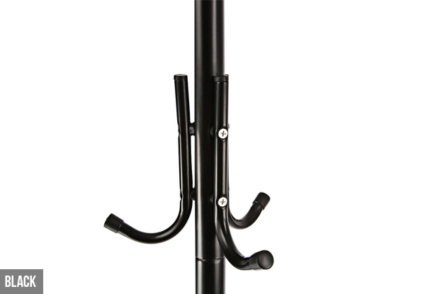 12 Hook Metal Hat & Coat Stand - Two Colours Available